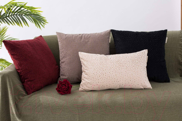 Изображение товара Наволочка декоративная Sofi de Marko Кристал 30х50 / Нав-К103-30х50 (темно-коричневый)