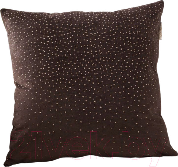 Изображение товара Наволочка декоративная Sofi de Marko Кристал 45х45 / Нав-К102-45х45 (шоколадный)
