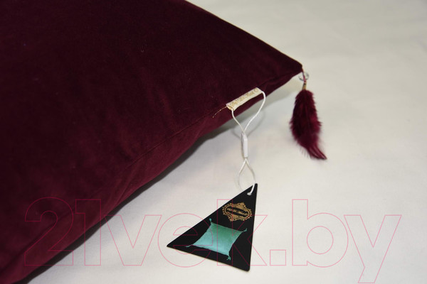 Изображение товара Наволочка декоративная Sofi de Marko Жасмин 45х45 / Нав-Ж08-45х45 (бордовый)