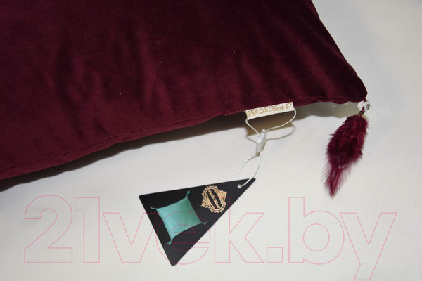 Изображение товара Наволочка декоративная Sofi de Marko Жасмин 45х45 / Нав-Ж08-45х45 (бордовый)