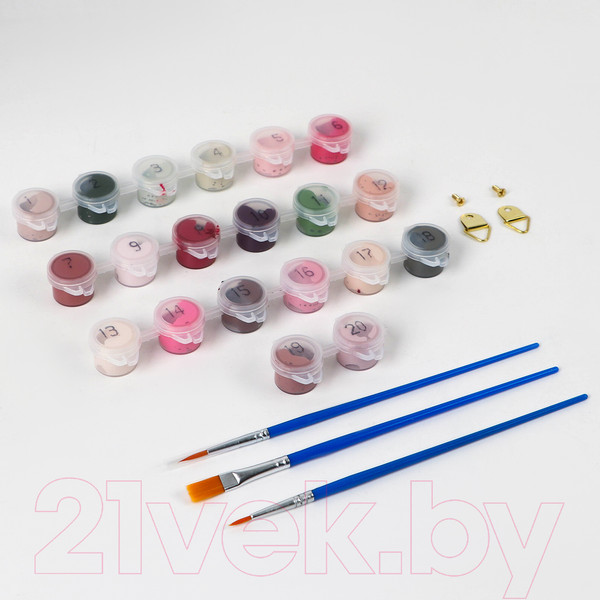 Изображение товара Картина по номерам Школа талантов Пионы с книгой / 9688706