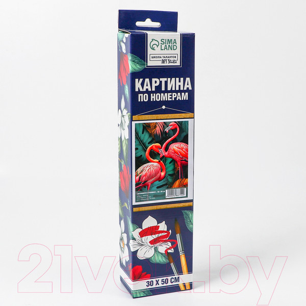 Изображение товара Картина по номерам Школа талантов Фламинго в тропиках / 9688714