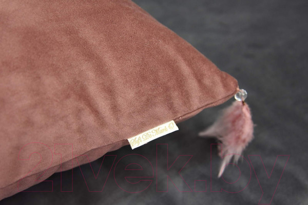 Изображение товара Наволочка декоративная Sofi de Marko Жасмин 45х45 / Нав-Ж07-45х45 (пепельно-розовый)