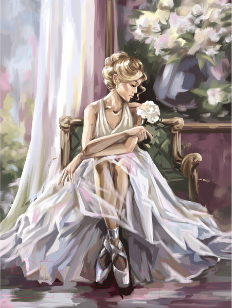 Изображение товара Картина по номерам Школа талантов Балерина / 9688709