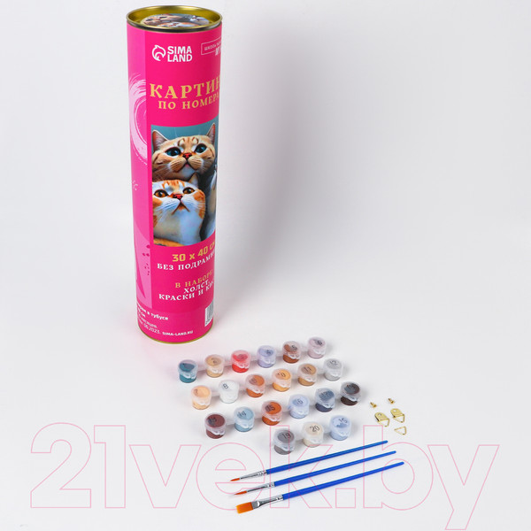 Изображение товара Картина по номерам Школа талантов Котята / 9688705