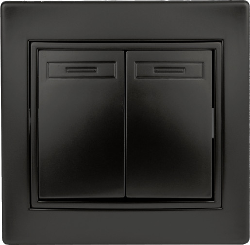 Изображение товара Выключатель INTRO Plano 1-107-05 / Б0053810 (антрацит)