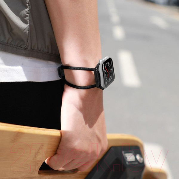 Изображение товара Ремешок для умных часов Baseus Let's Go для Apple Watch / 080800114A (черный)