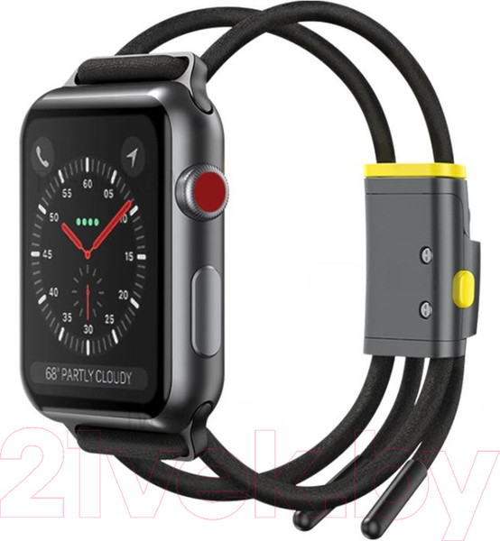 Изображение товара Ремешок для умных часов Baseus Let's Go для Apple Watch / 080800114A (черный)