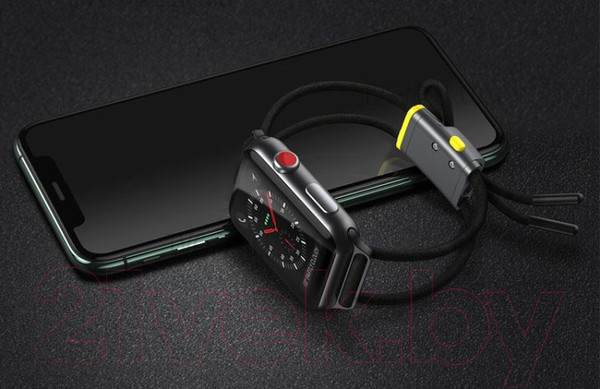 Изображение товара Ремешок для умных часов Baseus Let's Go для Apple Watch / 080800114A (черный)