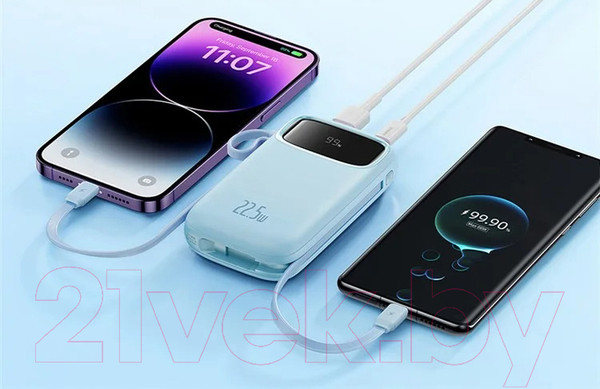 Изображение товара Портативное зарядное устройство Baseus Qpow2 10000mAh 22.5W / 663200392B (синий)