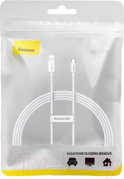 Изображение товара Кабель Baseus Superior USB to Type-C / 662802362B (1.5м, белый)