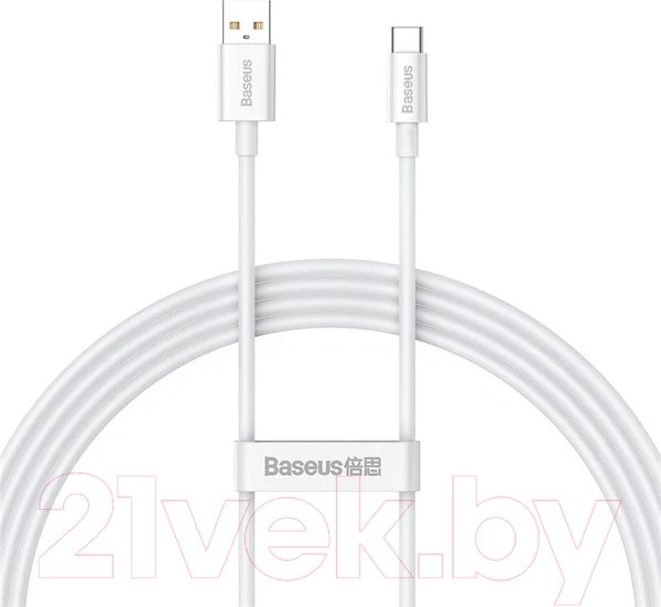 Изображение товара Кабель Baseus Superior USB to Type-C / 662802362B (1.5м, белый)