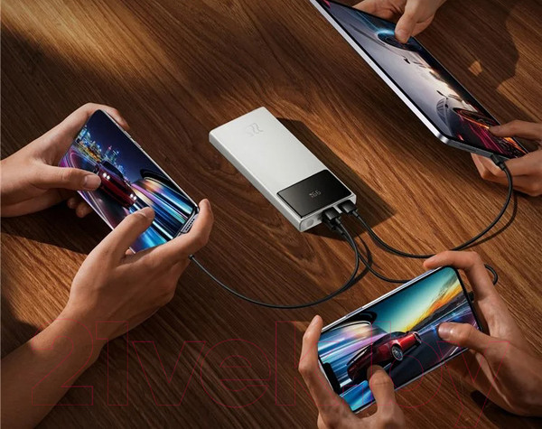 Изображение товара Портативное зарядное устройство Baseus 10000mAh 22.5W / 663200368B (белый)