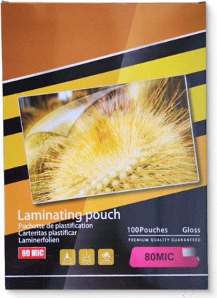 Изображение товара Пленка для ламинирования Yesli Gloss А4/80 216x303 (100шт)