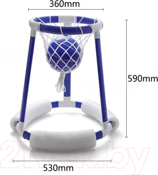 Изображение товара Баскетбол детский Sundays Баскетбольное кольцо / TP10310337903A (белый/синий)