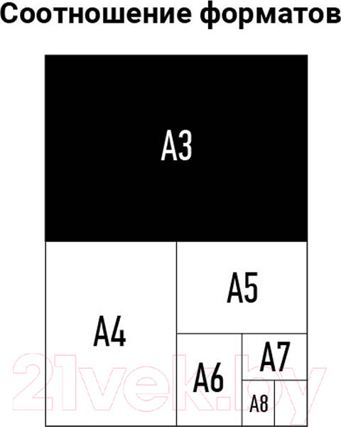 Изображение товара Пленка для ламинирования OfficeSpace А3 303x426мм 80мкм / LF7096 (100л, глянцевый)