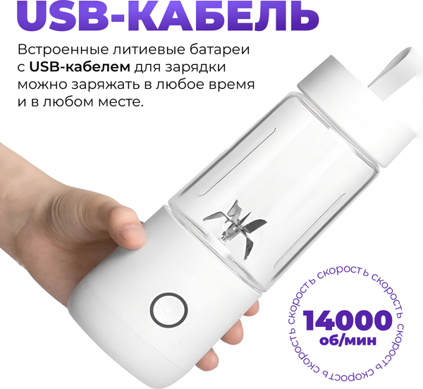 Изображение товара Блендер для смузи Sundays Home 644200016B (белый)