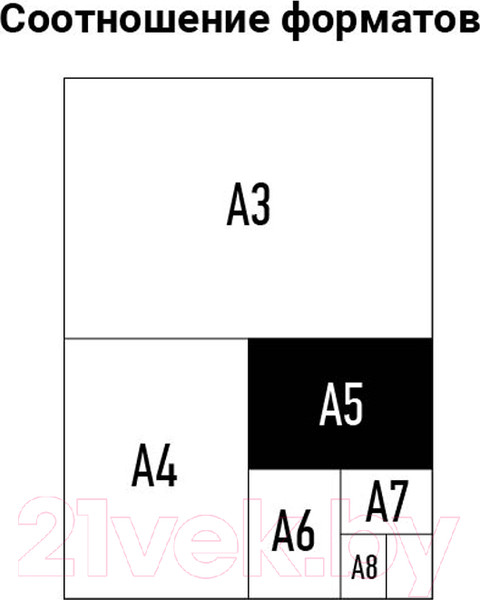 Изображение товара Пленка для ламинирования OfficeSpace А5 154x216мм 125мкм / LF7084 (100л, глянцевый)