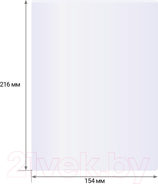 Изображение товара Пленка для ламинирования OfficeSpace А5 154x216мм 60мкм / LF8768 (100л, глянцевый)