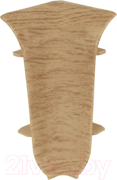 Изображение товара Уголок для плинтуса LinePlast ПВХ 58мм L023-В/2 (2шт, дуб античный, внутренний, флоупак)