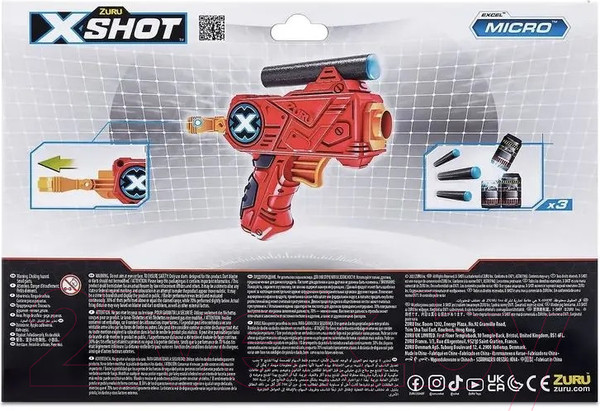Изображение товара Набор игрушечного оружия Zuru X-Shot Excel Micro / 3621