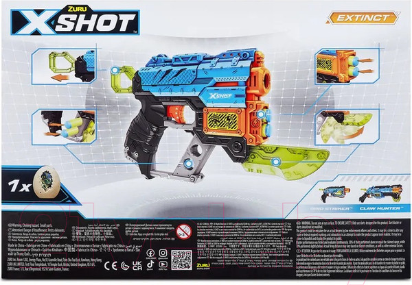 Изображение товара Бластер игрушечный Zuru X-Shot Dino Attack Extinct / 4870