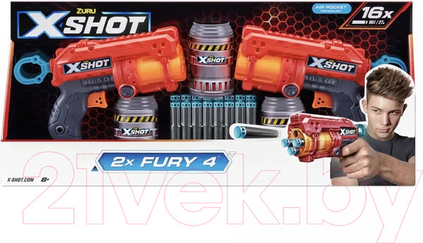 Изображение товара Набор игрушечного оружия Zuru X-Shot Excel Fury / 36329