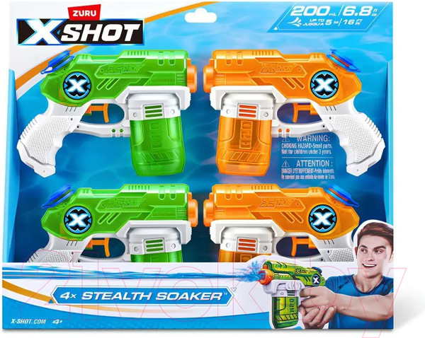 Изображение товара Набор игрушечного оружия Zuru X-Shot Water Stealth Soaker / 118132