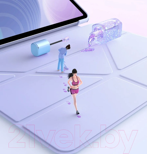 Изображение товара Чехол для планшета Baseus Minimalist Для iPad 10.2" / 660203092A (фиолетовый)
