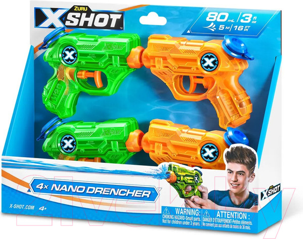 Изображение товара Набор игрушечного оружия Zuru X-Shot Water Nano Drencher / 5645X
