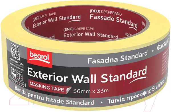Изображение товара Лента малярная Beorol Facade Standard 36мм/33м