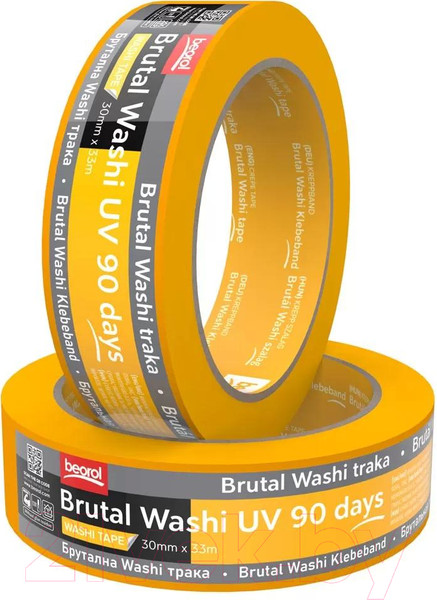 Изображение товара Лента малярная Beorol Brutal 90 дней UV Washi Paper 30мм/33м