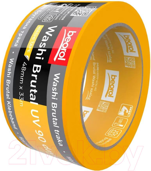 Изображение товара Лента малярная Beorol Brutal 90 дней UV Washi Paper 48мм/33м