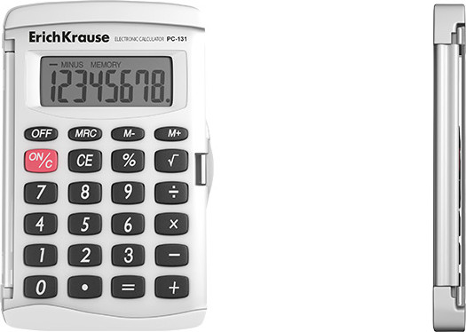 Изображение товара Калькулятор Erich Krause PC-131 Classic / 62015 (белый)