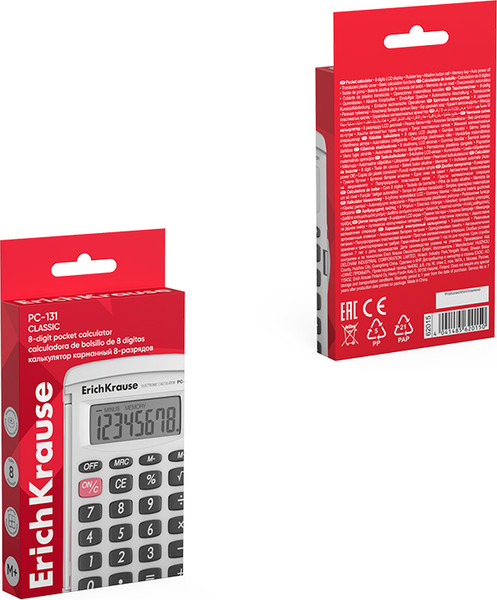 Изображение товара Калькулятор Erich Krause PC-131 Classic / 62015 (белый)
