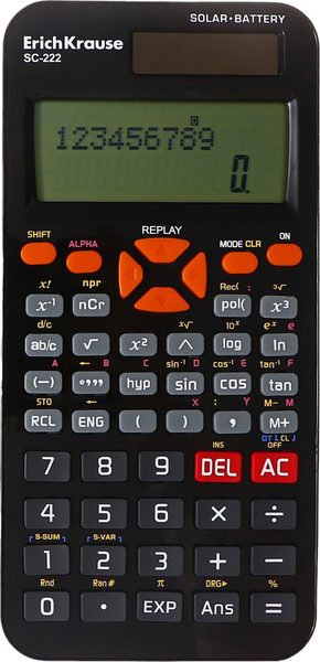 Изображение товара Калькулятор Erich Krause SC-222 Classic / 62005 (черный)