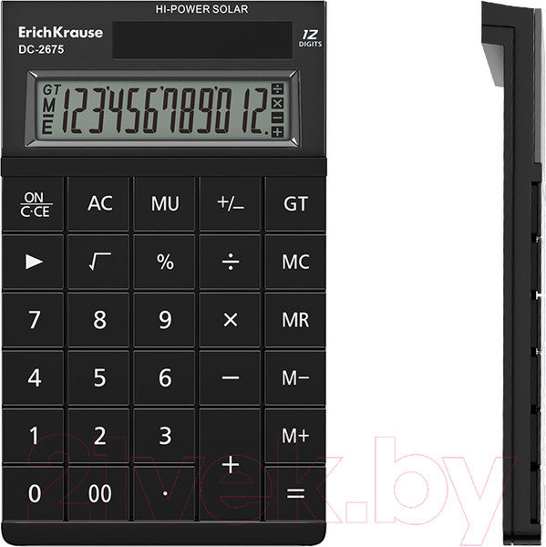 Изображение товара Калькулятор Erich Krause DC-2675 Classic / 62001 (черный)