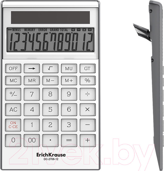 Изображение товара Калькулятор Erich Krause DC-2708-12 Classic / 62004 (белый)
