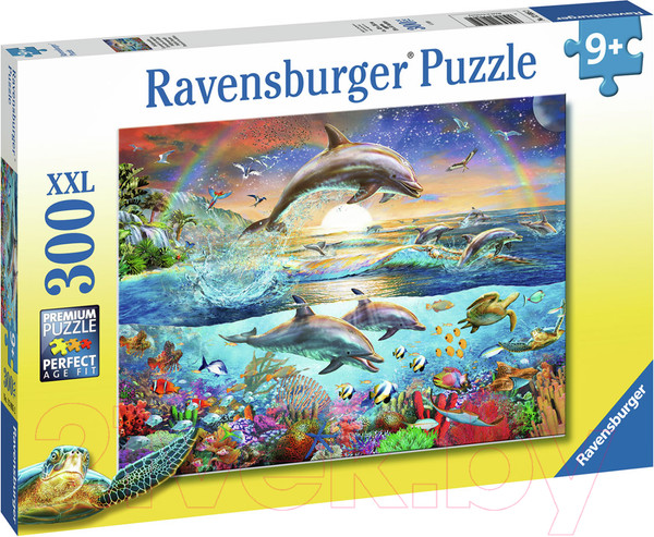 Изображение товара Пазл Ravensburger XXL Дельфины / 12895 (300эл)