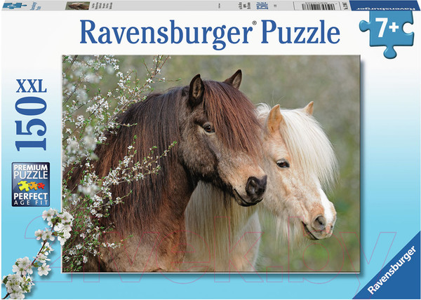 Изображение товара Пазл Ravensburger Прекрасные пони / 12986 (150эл)