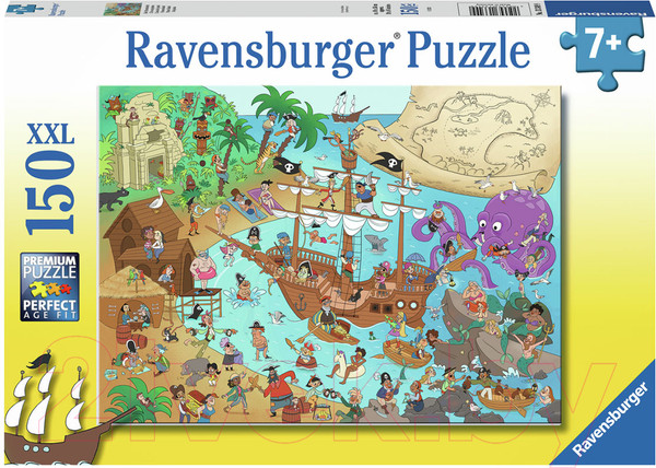 Изображение товара Пазл Ravensburger Пиратская бухта / 13349 (150эл)