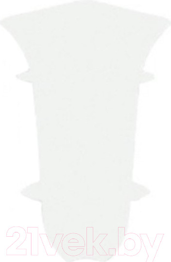 Изображение товара Уголок для плинтуса LinePlast ПВХ 58мм L045-В/2 (2шт, белый, внутренний, флоупак)