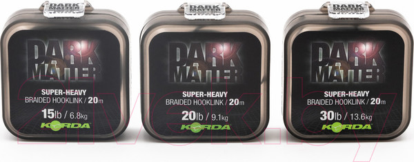 Изображение товара Поводок рыболовный Korda Dark Matter Braid 15lb 20м / KDMB15