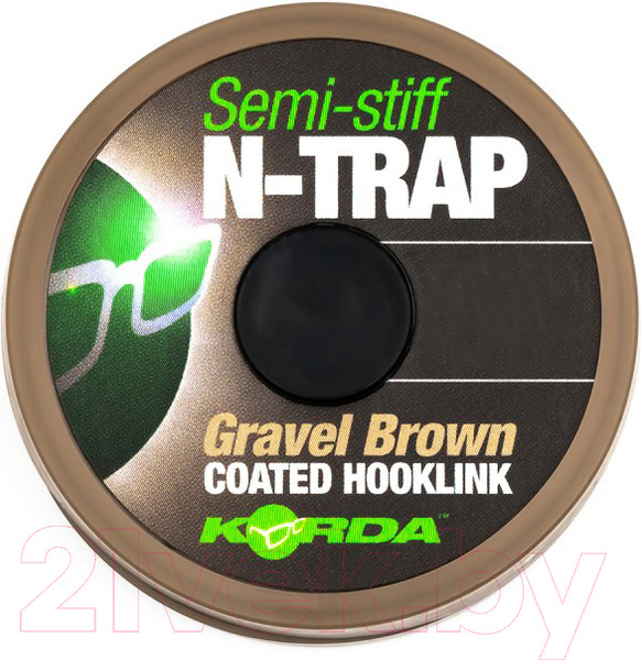 Изображение товара Поводок рыболовный Korda N-Trap Semi-stiff 15lb Gravel / KNT13