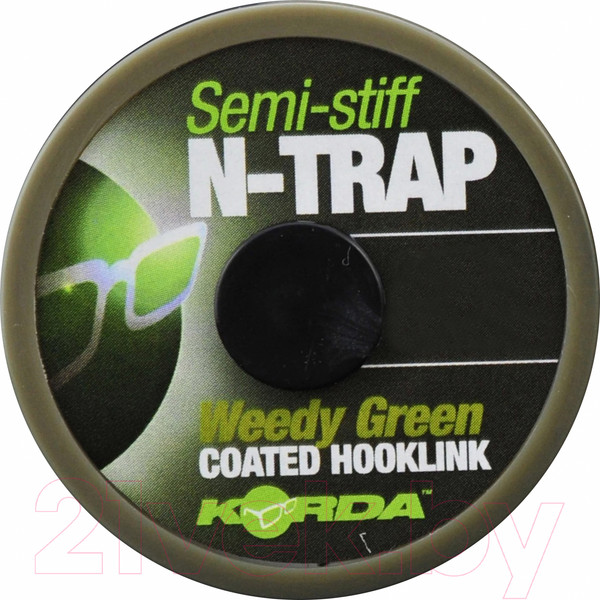 Изображение товара Поводок рыболовный Korda N-Trap Semi-stiff 15lb Weedy Green / KNT04
