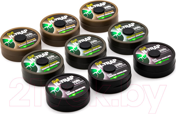 Изображение товара Поводок рыболовный Korda N-Trap Soft Weedy Green 30lb 20м / KNT03