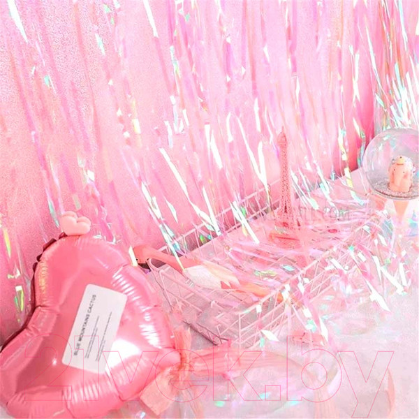 Изображение товара Штора для праздника Sundays Party 128600446A (1x2м, розовый)