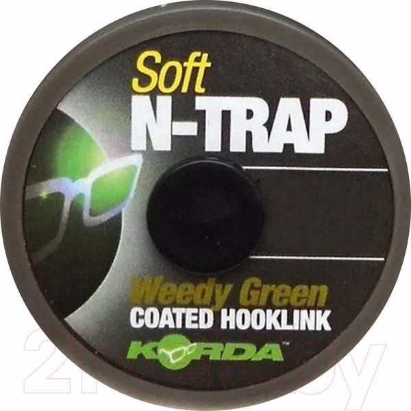 Изображение товара Поводок рыболовный Korda N-Trap Soft Weedy Green 30lb 20м / KNT03