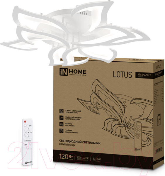 Изображение товара Потолочный светильник INhome Elegant Lotus / 4690612051512