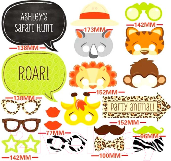 Изображение товара Набор для фотосессии Sundays Party Детский день рождения / 640300064A (20шт, ассорти)